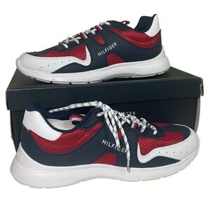 Tommy Hilfiger Corio Sneakers Men's Size 10 M Mesh Lace-Up Athletic Shoes Navy R